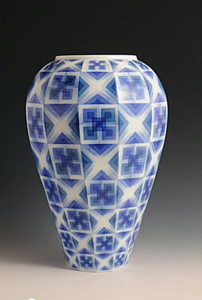 Jarrón de cerámica de Arita 1